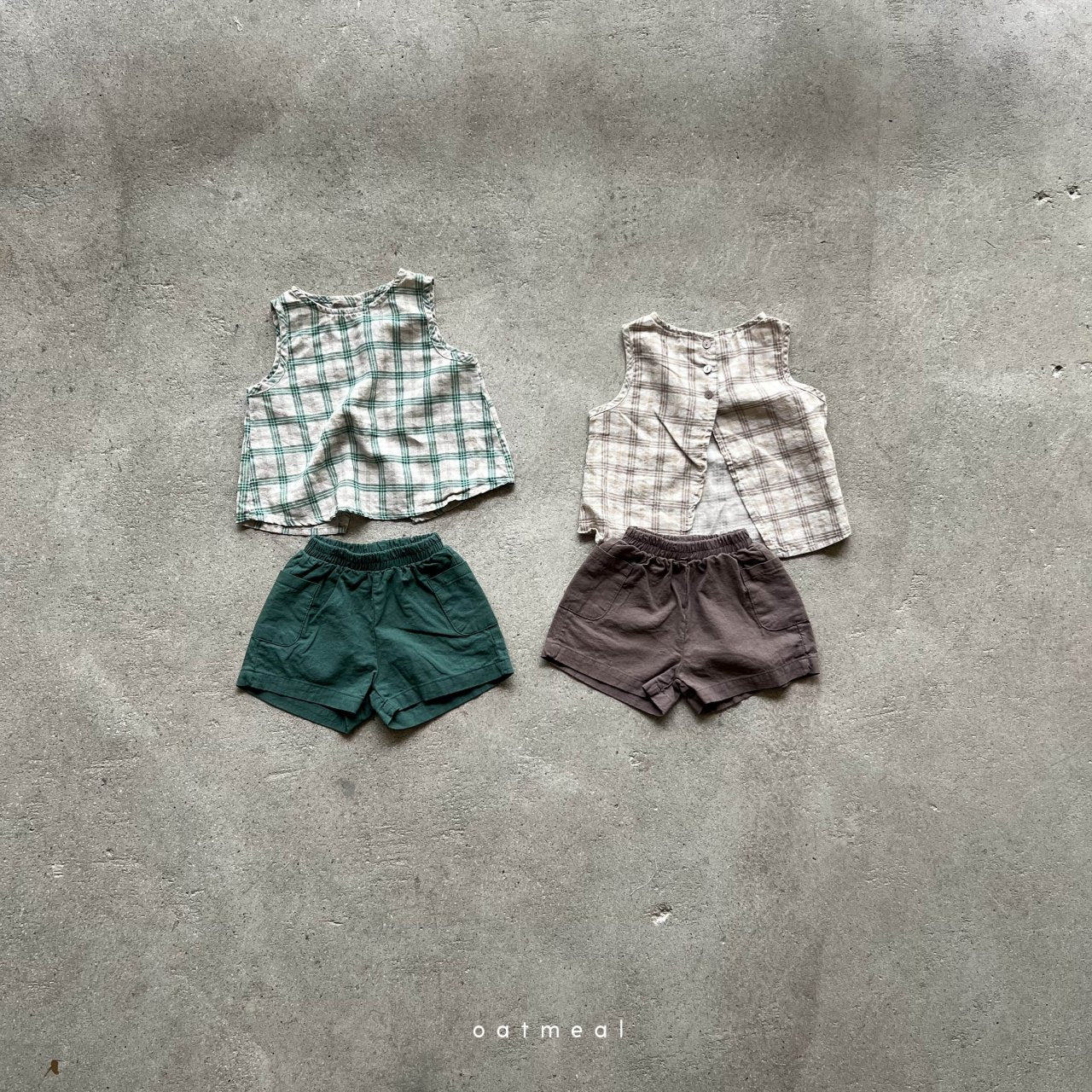 【30%OFF】Baby Got bloomer set / Got Set up oatmeal 2024SS