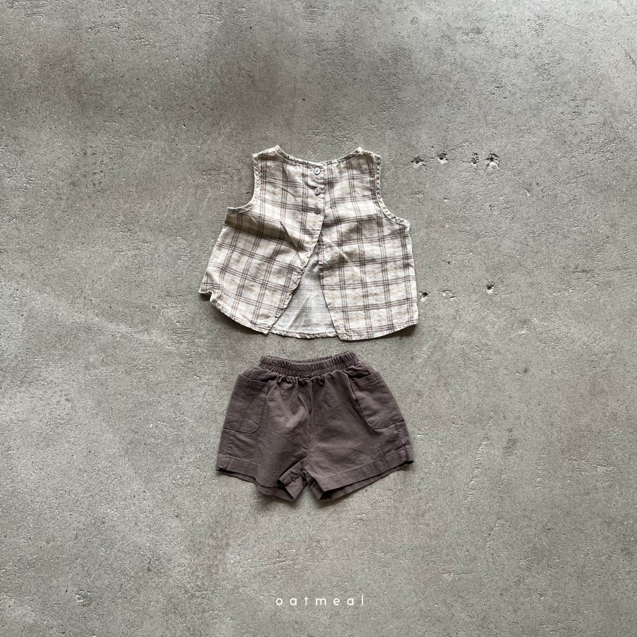 【30%OFF】Baby Got bloomer set / Got Set up oatmeal 2024SS