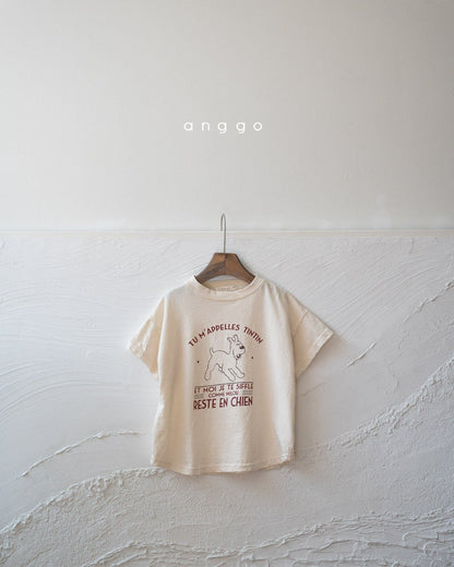 【 30%OFF】anggo Kids Puppy T-shirt / 80-120 2024SS