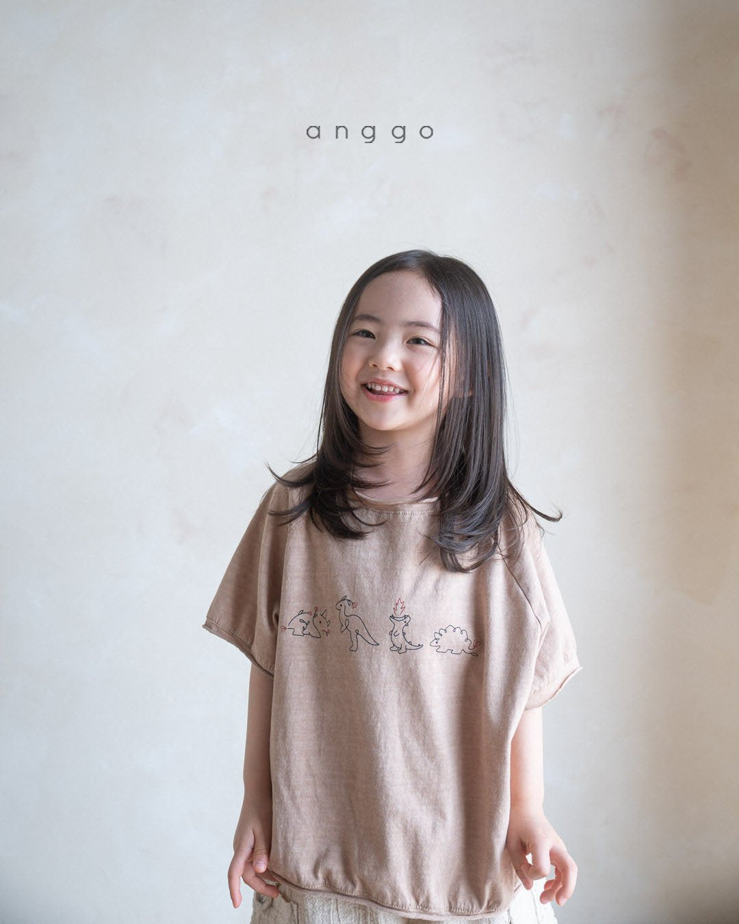 【 30%OFF】anggo Kids dinosaur T-shirt / 80-120　2024SS