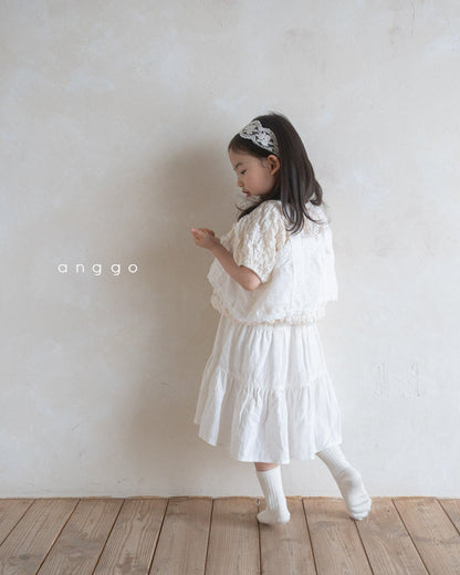 【 30%OFF】anggo Kids latte dress 2024SS / M(100)・L(110)