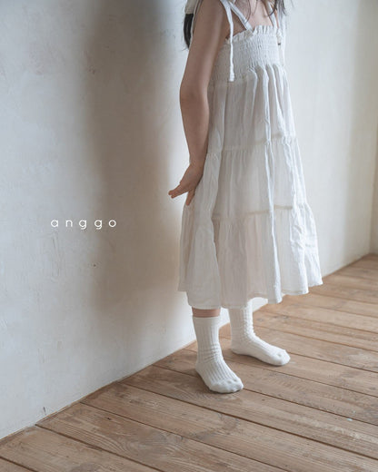 【 30%OFF】anggo Kids latte dress 2024SS / M(100)・L(110)